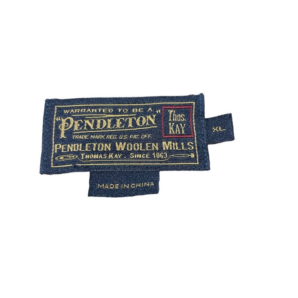 Pendleton Men's Woolen Button-Down Mills‎ Cream T… - image 2
